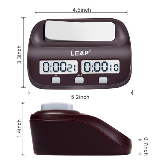 LEAP PQ9907S Reloj De Ajedrez Internacional Go Con 4 Reglas