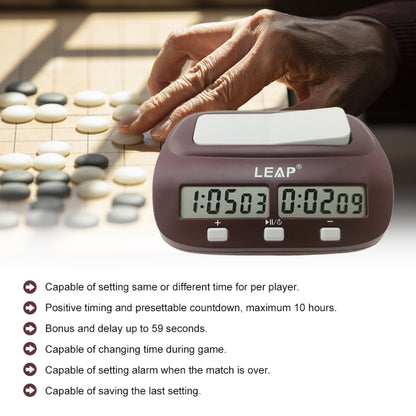 LEAP PQ9907S Reloj De Ajedrez Internacional Go Con 4 Reglas