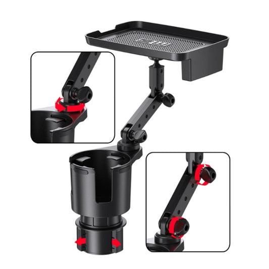 SHUNWEI 2Uds Portavasos Multifuncion Para Coche Rotacion360