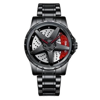 BINBOND D002 Car Hub Dial Reloj Hombre 30m Elegante