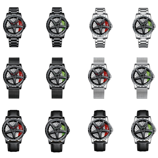 BINBOND D002 Car Hub Dial Reloj Hombre 30m Elegante