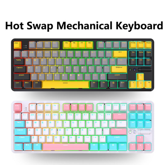 Ajazz K870T Pro Teclado Mecánico Tres Modos USB C Bluetooth