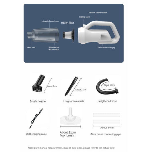 SUITU ST-6101 Aspirador Inalámbrico Para Automóvil 120W