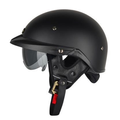 SOMAN Casco Moto Medio Ajustable Con Espejo Interior