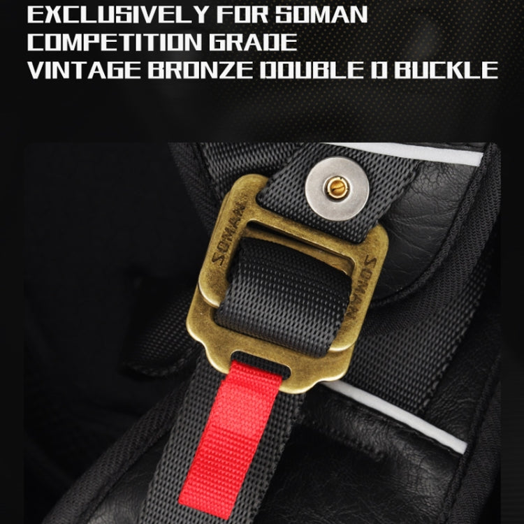 SOMAN Casco Moto Medio Ajustable Con Espejo Interior