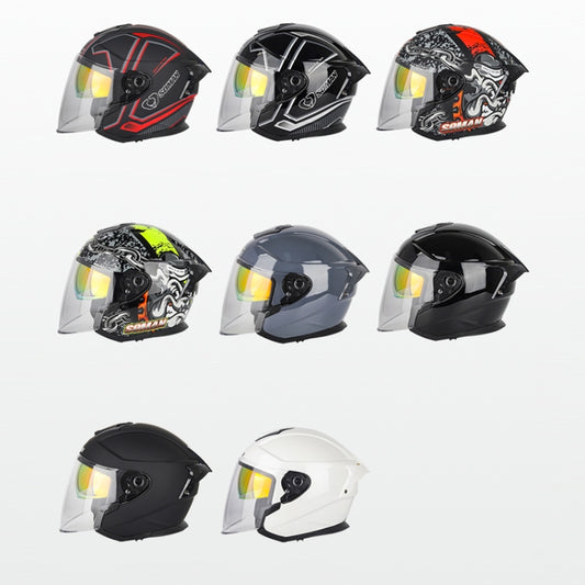 SOMAN Casco de Equitación Motocicleta Doble Lente HD Ajustable