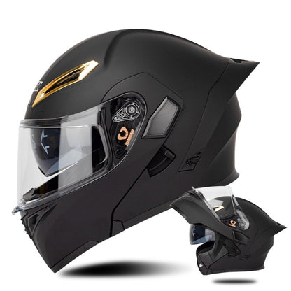 SOMAN Casco Integral Para Motocicleta Con Lentes Dobles Desmontables