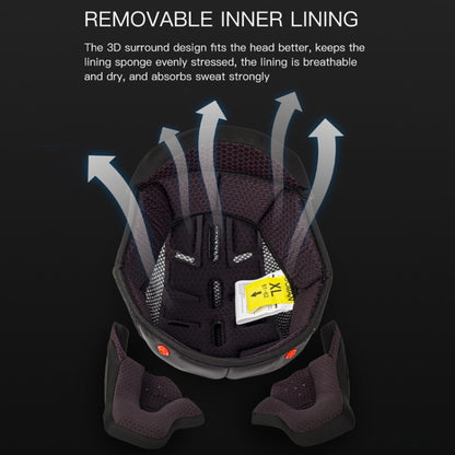 SOMAN Casco Integral Para Motocicleta Con Lentes Dobles Desmontables
