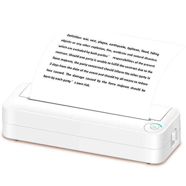 Impresora Mini A4 Bluetooth Inkless X8 Batería 2500mAh Portátil
