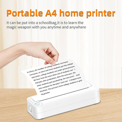 Impresora Mini A4 Bluetooth Inkless X8 Batería 2500mAh Portátil