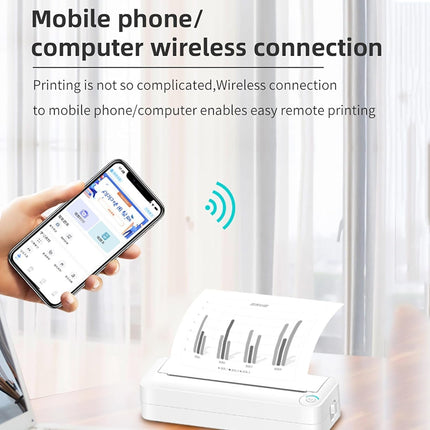 Impresora Mini A4 Bluetooth Inkless X8 Batería 2500mAh Portátil