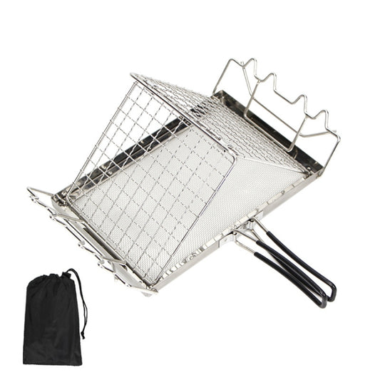 COOLCAMP Estante Pan Acero Inoxidable Plegable Para Camping