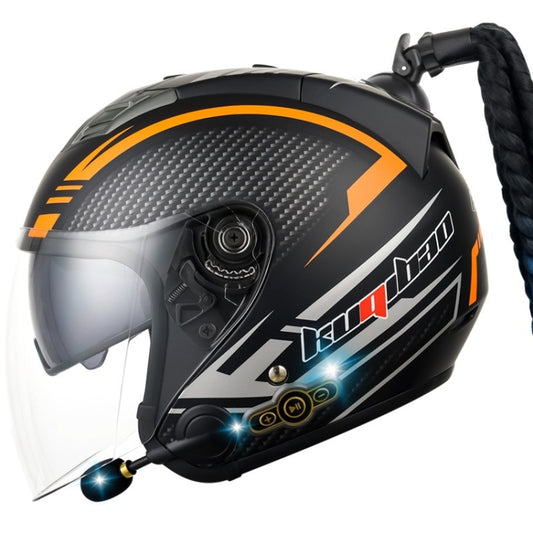 KUQIBAO Auricular Bluetooth Casco Motocicleta Antifog