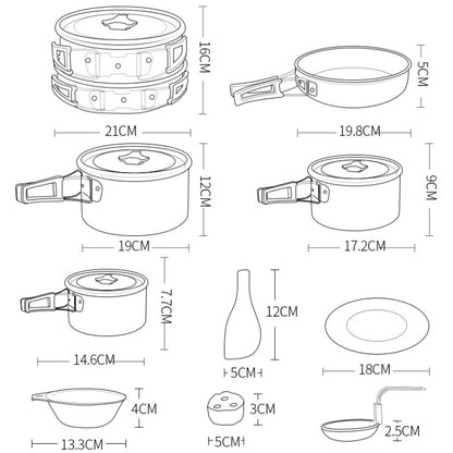 Hewolf HW-K1501 Estufa Exterior Ligera Para Camping