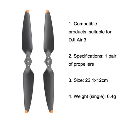 DJI Air 3 Propelas Para Dron Reducción De Ruido 1 Par