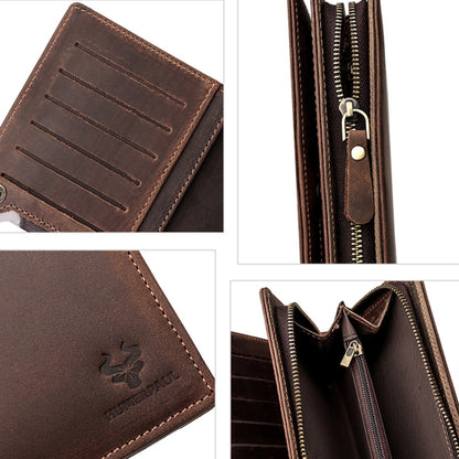 HUMERPAUL Cartera RFID De Cuero Gran Capacidad Antirrobo