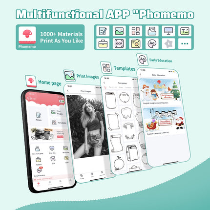 Phomemo T02 Impresora Térmica Bluetooth 203DPI Ancho 48mm