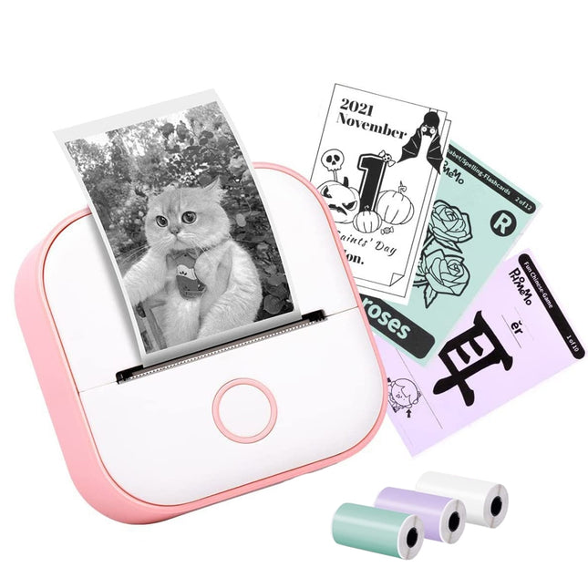 Phomemo T02 Impresora Térmica Bluetooth 203DPI 48mm Rosa