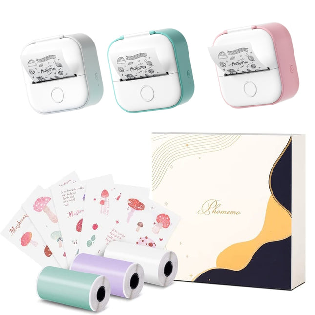 Phomemo T02 Impresora Térmica Bluetooth 203DPI 48mm Rosa