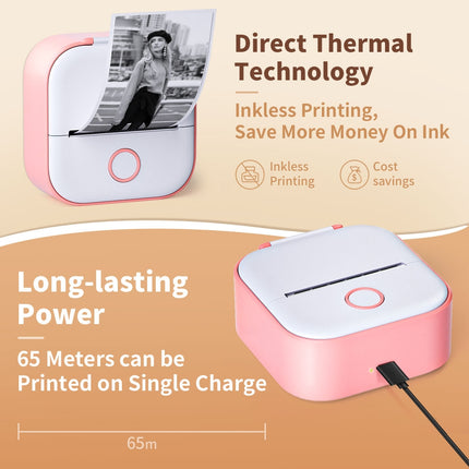 Phomemo T02 Impresora Térmica Bluetooth 203DPI 48mm Regalo