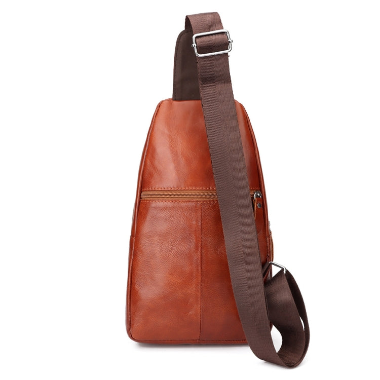 HUMERPAUL Diligent Chest Bag Bolso Mensajero de Cuero Hombre Gran Capacidad