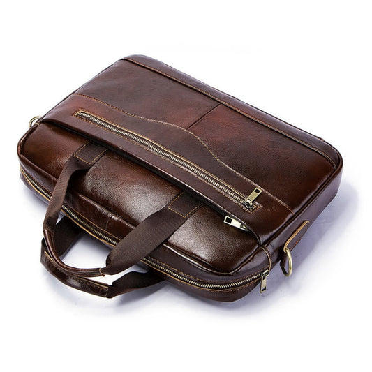 HUMERPAUL Metro Bolso Messenger Cuero Retro Multibolsillos