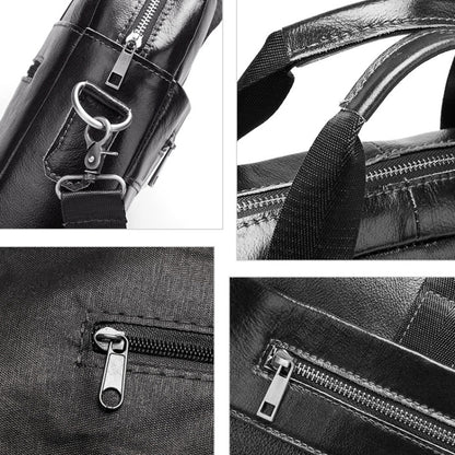 HUMERPAUL Metro Bolso Messenger Cuero Retro Multibolsillos