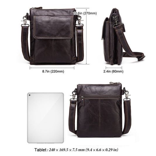 HUMERPAUL Bolso Bandolera Hombre Cuero Retro Gran Capacidad