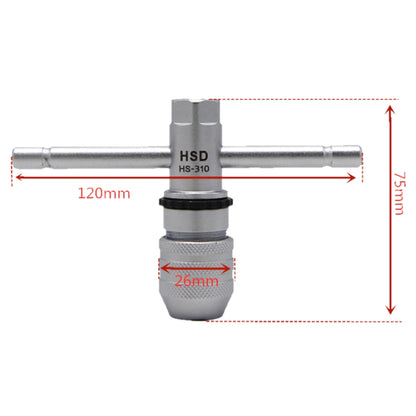 Trinotek HS-310 HS-614 Llave de Roscado Trinquete Ajustable