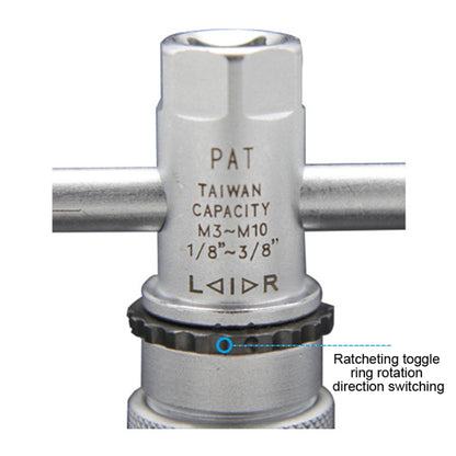 Trinotek HS-310 HS-614 Llave de Roscado Trinquete Ajustable
