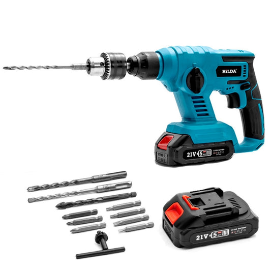 HILDA 12UnidsSet Taladro De Impacto Bateria 3000mAh