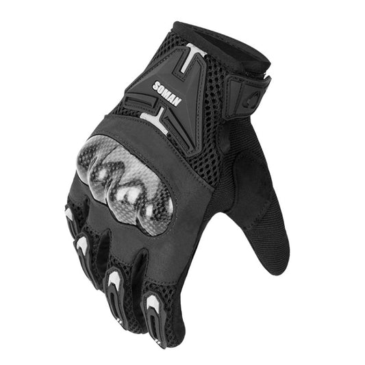 SOMAN Motociclismo Anticaída Guantes De Fibra De Carbono