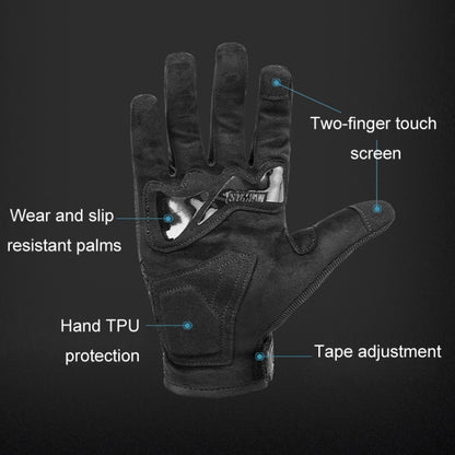 SOMAN Motociclismo Anticaída Guantes De Fibra De Carbono