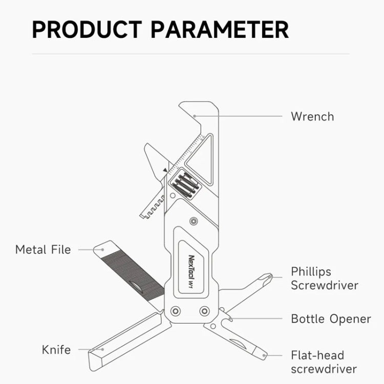 Nextool 6 En 1 Mini Llave Multifuncional Portátil Para Bricolaje