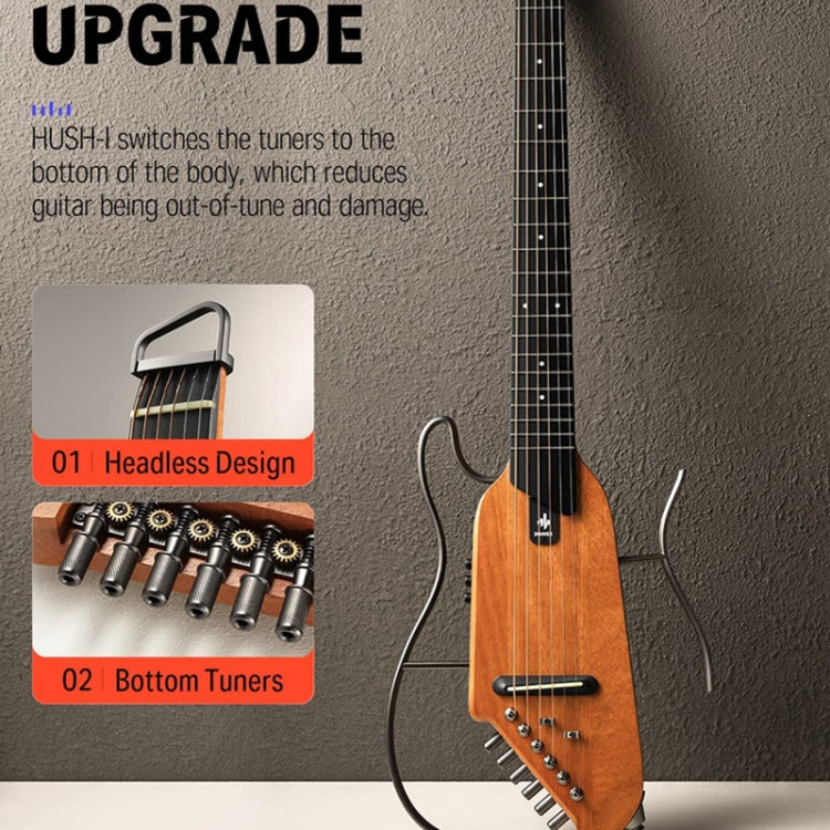 Donner Guitarra Desmontable Portátil Silenciosa SinCabeza Inteligente