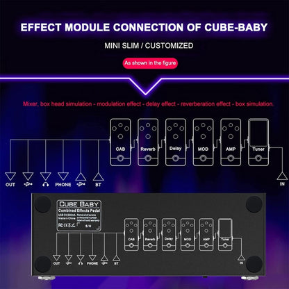 M-VAVE Cube Baby Dispositivo De Guitarra Autoafinación