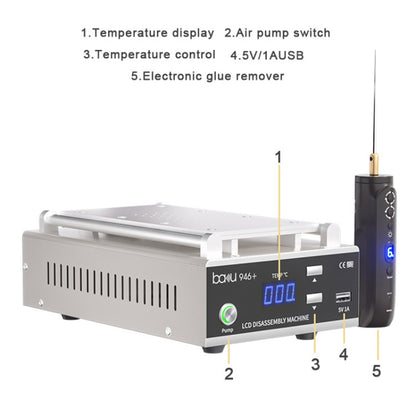 Baku BA-946+ Separador de Pantalla 9 Pulgadas 450W Pro