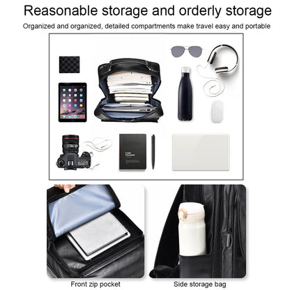 WEIXIER B677 Mochila De Negocios Impermeable Orificio De Carga USB