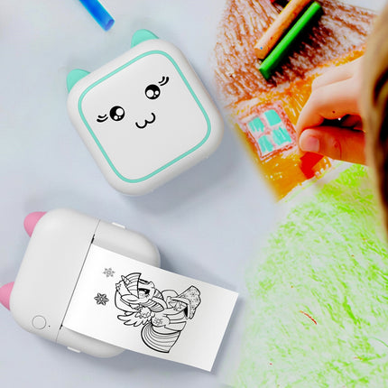 Impresora Térmica Portátil M5 Mini Bluetooth 200DPI Rosa 1200mAh