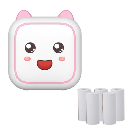 Impresora Térmica Bluetooth C26 Mini Portátil Rosa 200DPI + 5 Papel