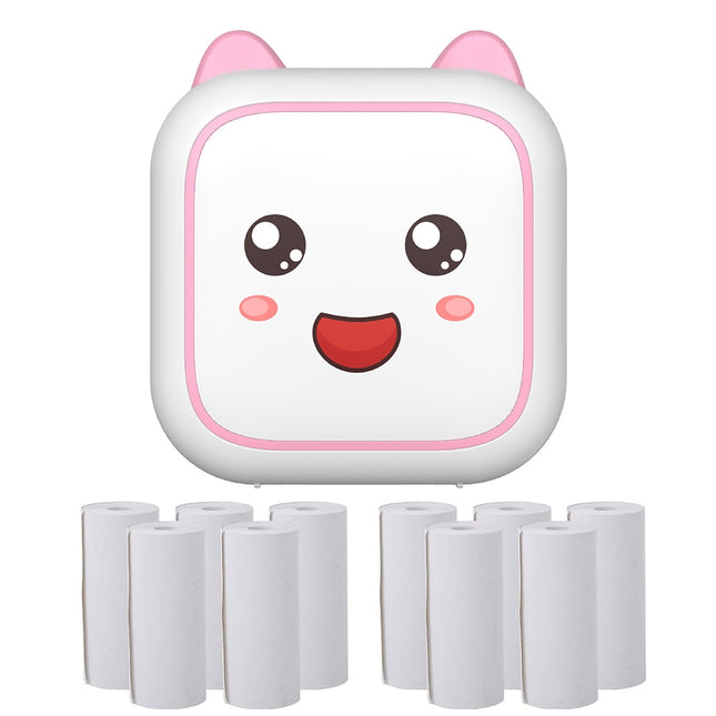 Impresora Térmica Bluetooth C26 Mini Portátil Rosa 1200mAh 200DPI