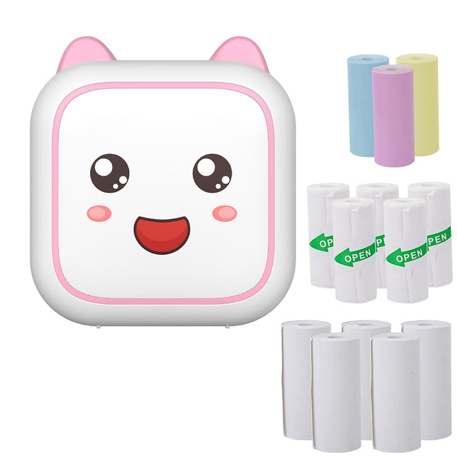 Impresora Térmica Bluetooth C26 Mini Portátil Rosa 200DPI 1200mAh
