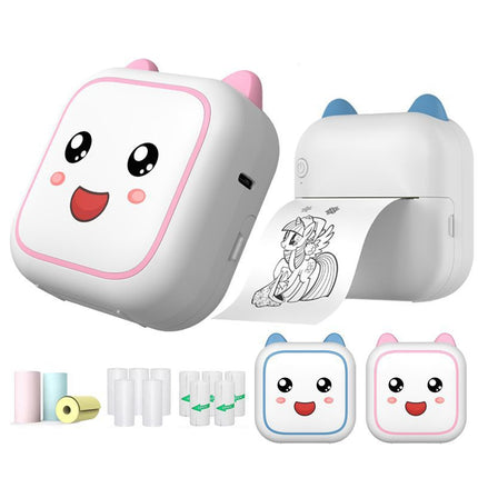 C26 Mini Impresora Térmica Bluetooth Portátil Rosa 200DPI 1200mAh