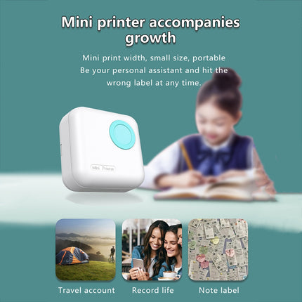 Impresora Térmica Portátil M2 Bluetooth 200dpi 57x25mm Azul