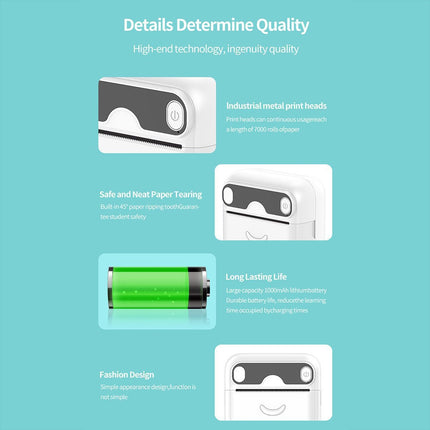 Impresora Térmica Bluetooth A32 57mm 203dpi 1000mAh Portátil