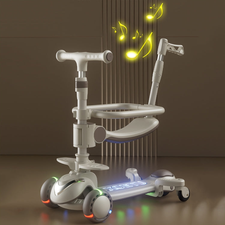 XOEYU K8 Patinete Infantil Plegable Música y Luces Seguro