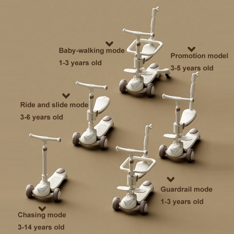 XOEYU K8 Patinete Infantil Plegable Música y Luces Seguro