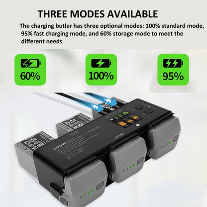 DJI LKTOP 200W Cargador Baterías Air 3 Carga Rápida