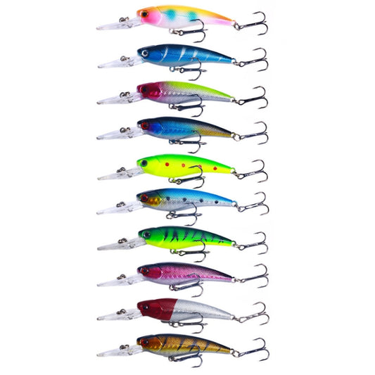 HENGJIA MI103 Señuelo Duro 9cm Ojo 3D Colores Multicolor