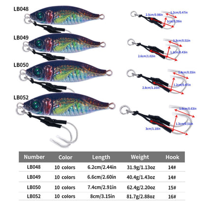 HENGJIA Señuelos De Pesca De Mar 10 Colores Ojos 3D